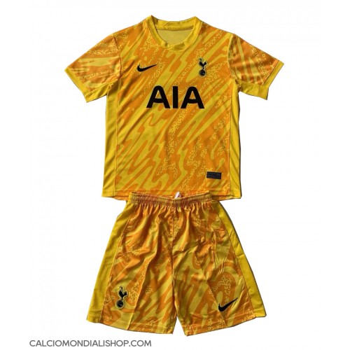 Maglie da calcio Tottenham Hotspur Portiere Prima Maglia Bambino 2024-25 Manica Corta (+ Pantaloni corti)